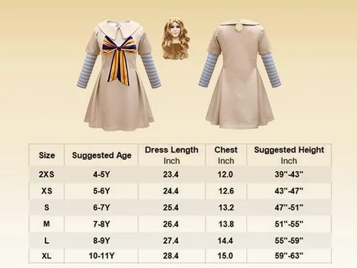 Vista 3 de JAZZMAD Disfraces de terror de Halloween para niñas, trajes de lujo