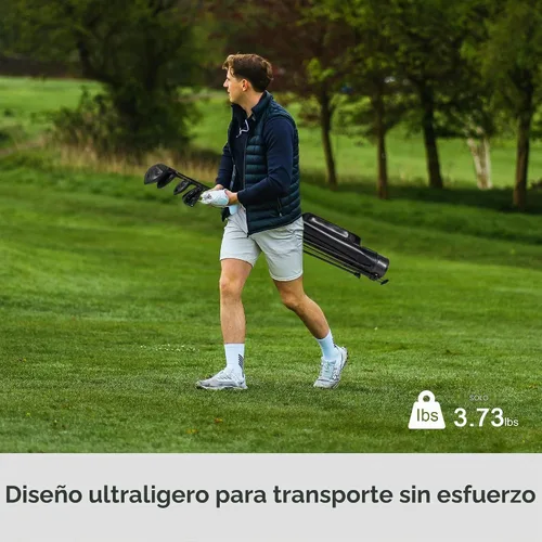 Vista 5 de KVV Lightweight Sunday Golf Stand Bag, Colorful Fashion Pitch and Putt Golf Bag