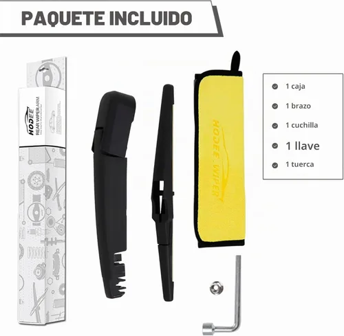 Vista 6 de Brazo y cuchilla del limpiaparabrisas trasero para Chevrolet Chevy
