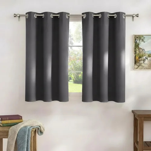 Vista 98 de PONY DANCE Cortinas para Autocaravana de 24 pulgadas de Largo, Cortinas Cortas para Baño y Cocina, Mini Cortinas de Privacidad para Camper