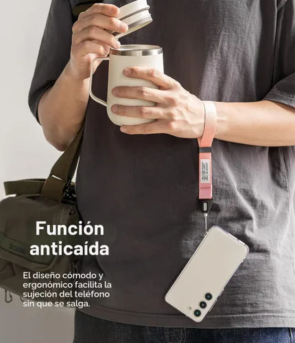 Vista 4 de Ringke Correa de mano [correa de muñeca para teléfono] diseñada para correa de cámara y correa de teléfono, cordón universal ajustable resistente