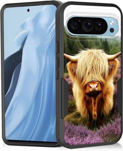 Vista 66 de Funda para Pixel 11 Pro XL, resistente de doble capa híbrida de policarbonato duro de goma suave a prueba de golpes para Google Pixel 11 Pro XL 6.8