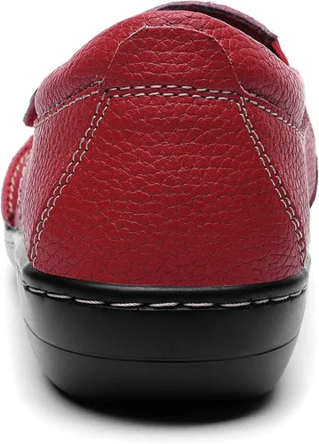 Vista 7 de Geoeleph Mocasines casuales para mujer mocasines cómodos para caminar mocasines de cuero para conducir