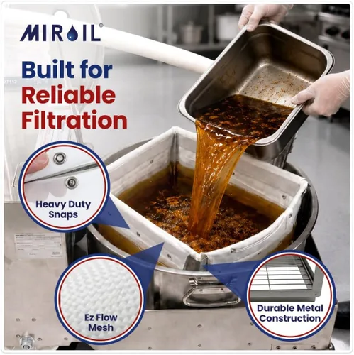 Vista 4 de MirOil MOD1050 - Máquina de filtro de aceite eléctrico de 105 libras y carrito de desecho, carrito de filtro de grasa eléctrico de alto rendimiento