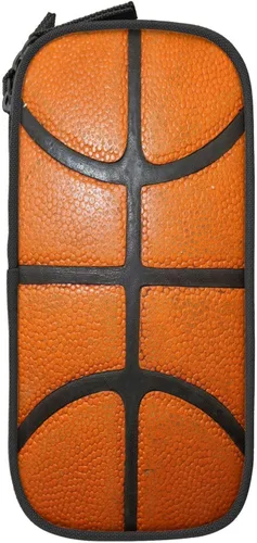 Vista 9 de Perinsto Estuche para lápices con textura de baloncesto, gran capacidad, con múltiples compartimentos, estuche para lápices, organizador