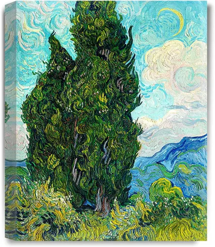 Vista 77 de IPIC - Campo de trigo con cuervos, reproducción artística de Vincent Van Gogh. Lienzo de giclée para decoración del hogar 10#F (20 x 16)