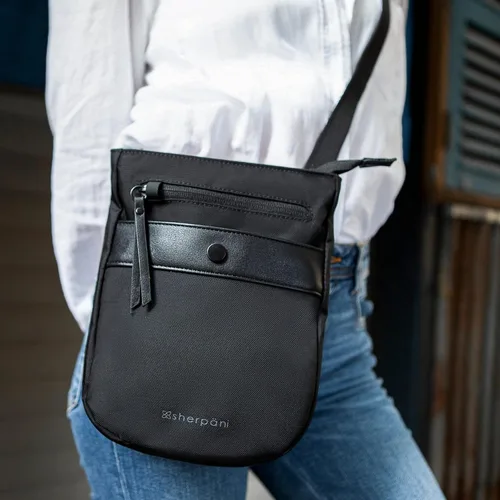 Vista 2 de Sherpani Prima, Bolso cruzado antirrobo, bolsa de viaje, bolso de hombro pequeño, bolso cruzado, monederos para mujer