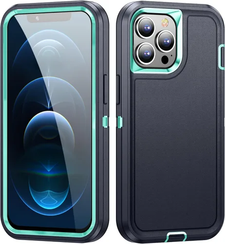Vista 11 de Funda para iPhone 12 Pro Max para hombres, híbrida a prueba de caídas resistente, resistente, a prueba de golpes, ajuste delgado, funda protectora