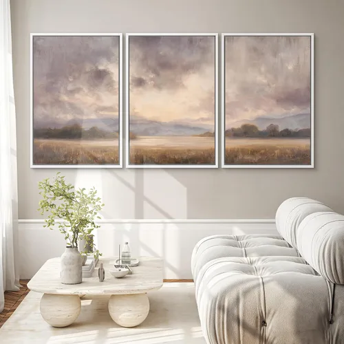 Vista 312 de SIGNWIN Lienzo enmarcado para pared, juego de arte de collage de hojas transparentes en blanco y negro, ilustraciones de naturaleza silvestre, arte