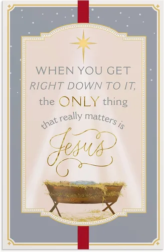 Vista 8 de DaySpring - Lo único que realmente importa es Jesús - 50 tarjetas y sobres de Navidad a granel, NIV (J9693), multicolor