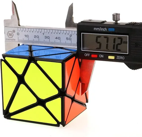 Vista 2 de CuberSpeed Axis V2 3x3 Cubo Mágico Negro 3x3x3 Speed Cube Puzzle