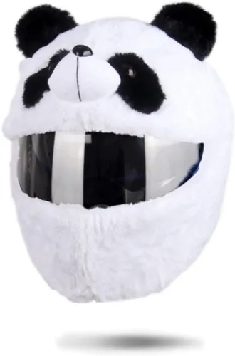 Vista 14 de HTLNUZD Funda para casco de motocicleta de cara completa, fácil de instalar, tapa antipolvo, casco de motocicleta, paseos divertidos, juego de felpa