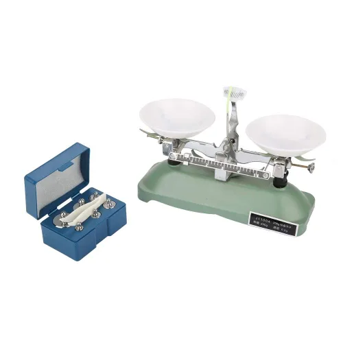 Vista 5 de Balanza de haz de equilibrio, escala de equilibrio científico de laboratorio, haz triple para herramienta de enseñanza