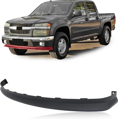 Vista 10 de CarPartsDepot Barra frontal para parachoques delantero, color negro, con soporte, compatible con Chevrolet Colorado y GMC Canyon 2004-2012 y Isuzu