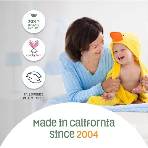 Vista 5 de Nature's Baby - Acondicionador y desenredante para bebés, formulado específicamente para problemas y pieles sensibles, sin desgarros, sin sulfato ni