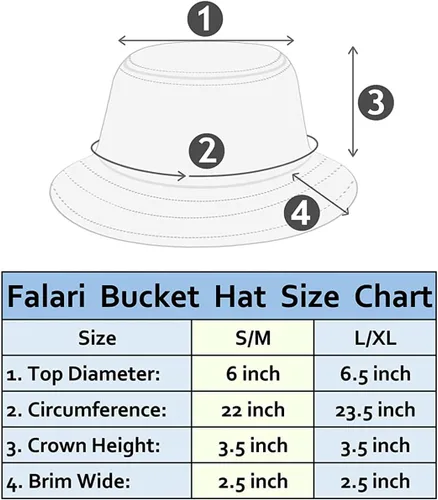 Vista 2 de Falari - Sombrero de algodón unisex para hombre y mujer