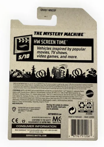 Vista 2 de Hot Wheels The Mystery Machine, [Scooby-Doo] 107/250 Screen Time 5/10