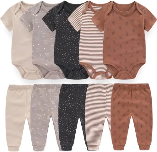 Vista 3 de Kiddiezoom Conjunto de ropa de regalo unisex para bebé, 19 piezas, para bebé recién nacido
