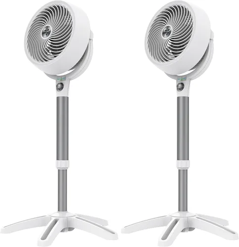 Vista 8 de Vornado 533DC Energy Smart - Ventilador de circulación de aire pequeño con control de velocidad variable, color blanco