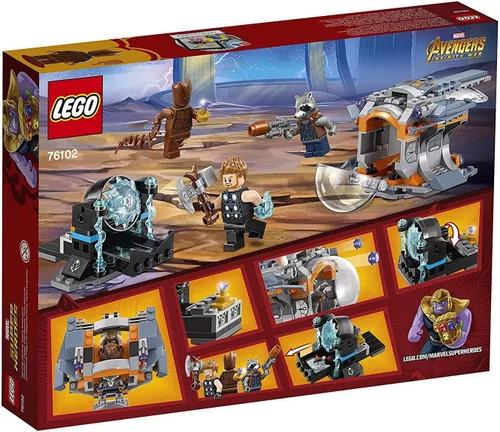 Vista 3 de LEGO Marvel Super Heroes Avengers: Infinity War Thor's Weapon Quest 76102 Kit de construcción (223 piezas)