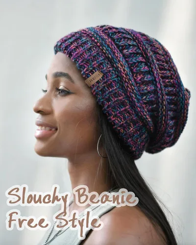 Vista 25 de FURTALK Gorros de invierno para mujer, con forro polar, gorro de punto holgado y cálido, gorro de esquí