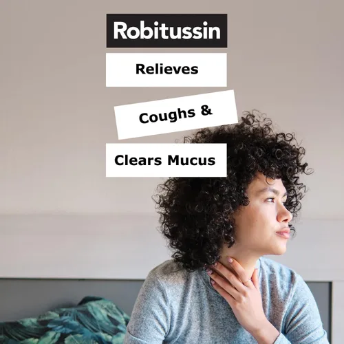Vista 3 de Robitussin DM de máxima fuerza para la tos + congestión del pecho y máxima fuerza para la tos nocturna DM, medicamento para la tos para adultos