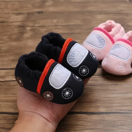 Vista 6 de Tenis de suela antideslizante para recién nacidos, pantuflas ajustables de dibujos animados, unisex, para niños y niñas, zapatos para primeros pasos