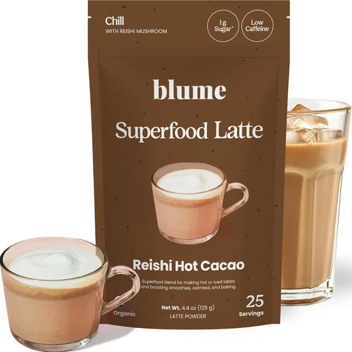Vista 10 de Blume Superfoods Latte - Polvo de remolacha, potenciador de energía, remolacha orgánica en polvo, clavo, canela, jengibre, vegano, apto para dieta