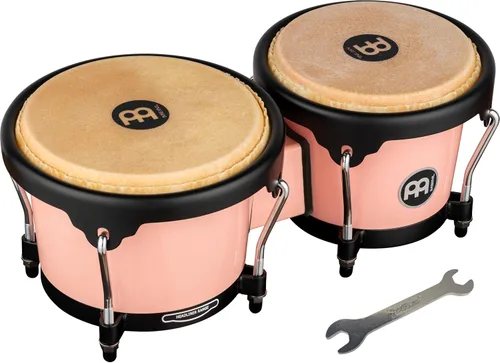 Vista 17 de Meinl Percussion HB100SNT-M bongós de madera natural de 6 3/4 y 8 pulgadas, Negro Bongos de carcasa sintética duradera profesional para adultos