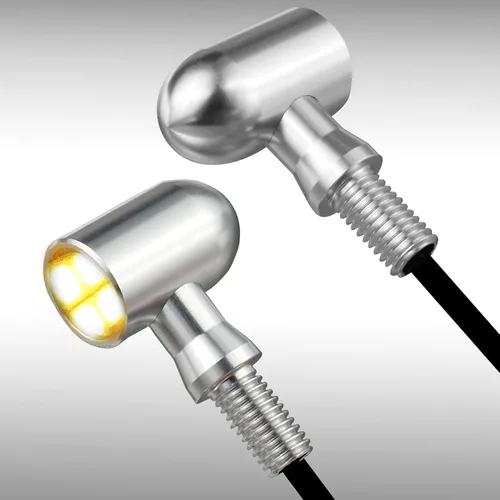 Vista 12 de Led Motorcycle Turn Signal Lights Universal Mini Front Blinkers Compatible with Harley Honda Suzuki Triumph Yamaha
