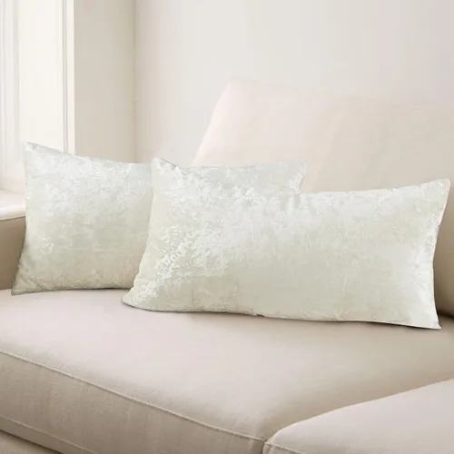 Vista 33 de Home Soft Things Funda de almohada decorativa de terciopelo triturado, 4 piezas, aguacate, 20 x 20 pulgadas, funda cuadrada de acento suave