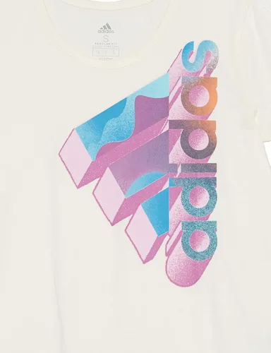 Vista 3 de adidas Camiseta estampada de manga corta para niña