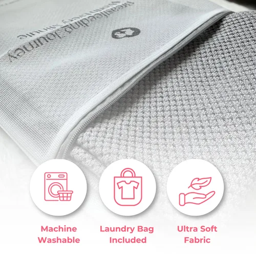 Vista 5 de Ponchy de Gold Mamas - Cobertura de lactancia transpirable para la privacidad - Versátil diseño de poncho 5 en 1 - Esencial para el registro