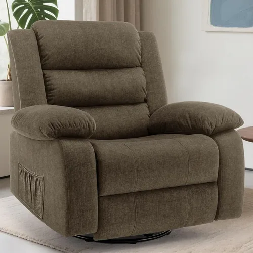 Vista 15 de Korser Sofá reclinable, sofá biplaza reclinable de gran tamaño con consola, sofá reclinable con portavasos y regleta de alimentación empotrada, sofá