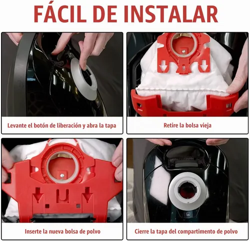 Vista 7 de Bolsas de polvo 3D Airclean de repuesto para aspiradora Miele FJM Compact