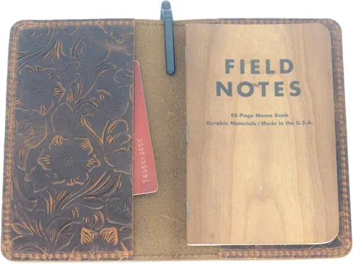 Vista 7 de JJNUSA Moleskine Cahier - Funda de piel envejecida para cuaderno de chequera, tamaño de bolsillo, 3.5 x 5.5 pulgadas, bloc de notas recargable