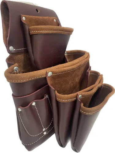 Vista 7 de Zeluga 20-234 100% Cuero de Grano Superior Pro Seven Set de Marco para Bolsos, Marrón