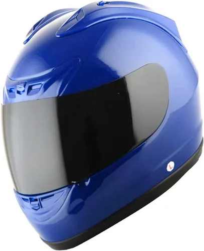 Vista 3 de 1Storm Nuevo Casco de Motocicleta de Cara Completa JH901 Negro Mate + Un Escudo Transparente Adicional: JH901