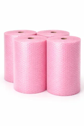 Vista 3 de Rollo de acolchado de burbujas pequeñas antiestáticas de 3/16 pulgadas, 25 x 12 pulgadas de ancho, 25 pies