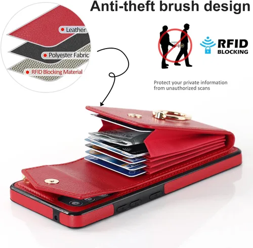 Vista 4 de Asuwish Funda de teléfono para Samsung Galaxy S20 FE 5G de 6.5 pulgadas con protector de pantalla de vidrio templado y anillo RFID tarjetero celular