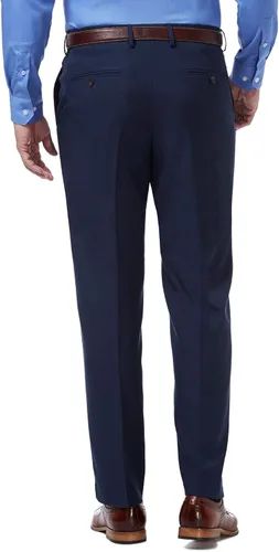Vista 3 de Haggar Mens Premium Comfort Classic Fit Flat Front Dress Pants - Regular and Big and Tall Sizes