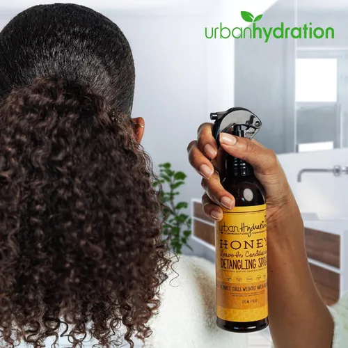 Vista 5 de Urban Hydration Honey Health and Repair Champú y desenredante Duo Pack Sin sulfatos, parabenos ni tintes, limpia, desenreda, hidrata, doma