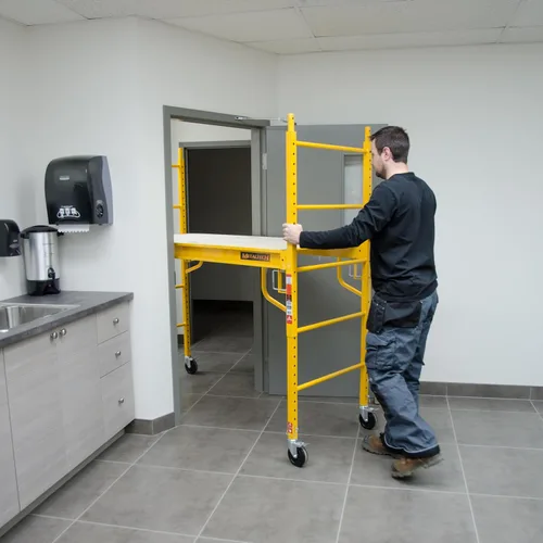 Vista 7 de Metaltech Andamio multipropósito de 6' estilo Baker - 1,000 libras de capacidad, acero, modelo # I-CISC