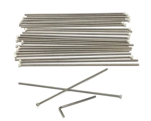 Vista 252 de iexcell Kit de tornillos de cabeza hexagonal de acero inoxidable 304, 100 unidades M2 x 0.157 in, paso de rosca de 0.016 in