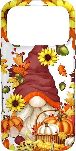 Vista 30 de Hello Fall Sunflower Gnome Pattern for Women Cute Autumn Case for iPhone 17