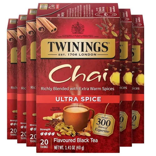Vista 130 de Twinings Bolsas de té negro Blackcurrant Breeze envueltas individualmente, 20 unidades (paquete de 1), dulce, sabor picante, con cafeína, disfruta