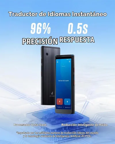 Vista 3 de Dispositivo Traductor de Idiomas Jarvisen, Traductor de Voz Instantáneo Bidireccional para 108 Idiomas, Dispositivo de Traducción en Tiempo Real