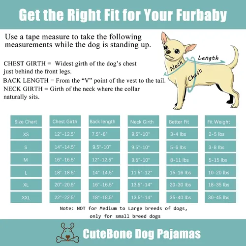 Vista 6 de CuteBone Pijama Térmico para Perro con Cuello de Tortuga, Abrigo Navideño de Forro Polar – Ropa Suave y Acogedora de Cuello Alto para Perros