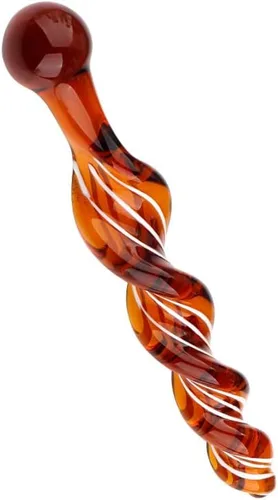 Vista 5 de Consoladores sedosos de rosca de cristal para ampliar el ano, palo de hada, enchufe anal. Estimulador de vagina de punto G suave, entrenamiento
