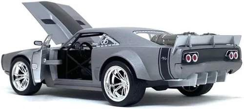 Vista 6 de Jada Toys Fast & Furious 1:24 Dom's Ice Charger - Auto fundido a presión, juguetes para niños y adultos, plata (98291)